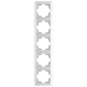 VIKO by Panasonic Carmen Рамка 5 мест. (пост.) вер. белый 90571005-RU (Турция)