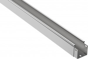 IEK Лоток неперф. 80х100х3000мм  (длина 3м, цена за 1м) CLN10-080-100-3