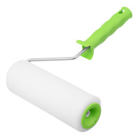 Валик &quot;Поролон&quot; с ручкой, 200 мм, D 48 мм, D ручки 6 мм Сибртех