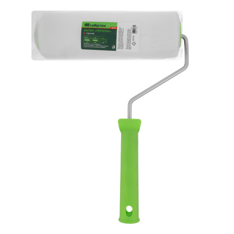 Валик "Поролон" с ручкой, 200 мм, D 48 мм, D ручки 6 мм Сибртех