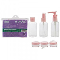 Набор дорожных флаконов Easy travel max (1 спрей, 1 флакон, 1 диспенсер, 3 баночки), 6955 Ecos