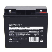 Аккумулятор свинцово-кислотный GoPower LA-12180 12V 18Ah (1/2)