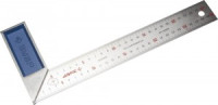 Угольник ЗУБР &quot;ЭКСПЕРТ&quot; столярный, гравир шк, алюминиевая рукоятка, нерж полотно 37мм zu34393-30