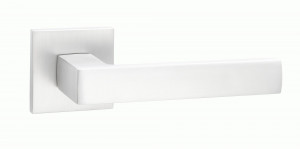 Ручка дверная компл.квадрат.основ. PUERTO Куббаито SLIM мат. супер белый INAL 541-03 slim MSW