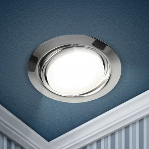 ЭРА св-к встр. под лампу GX53 поворотный 220V 13W хром KL35 А СН/1 (аналог 646314) 0020