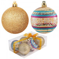 Набор шаров PB6-6TDG-1-G, 6 шт., 6 см Волшебная страна