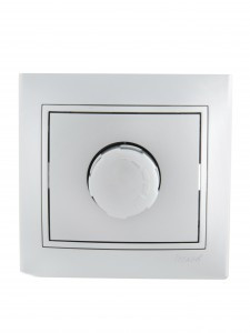 Lezard Мира диммер СУ 1 кл. 16А (800Вт) металлик серый (корпус PC) 701-1010-115