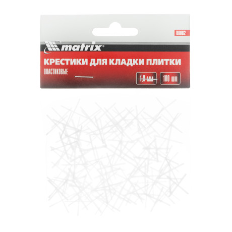 Крестики, 1.0 мм, для кладки плитки, 100 шт Matrix