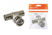 TDM Переходник штекер BNC - х2 гнезда BNC (тройник), инд. упаковка (100!) SQ1809-0033