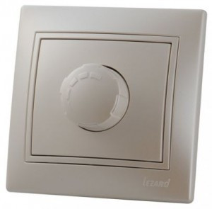 Lezard Мира диммер с фильтром и предохр. СУ 1 кл. 16А (500Вт) перламутр (корпус PC) 701-3030-117