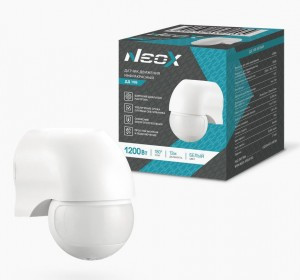 ASD/NEOX датчик движения ИК настенный ДД 10Б 1200W, 12м, 180гр. белый IP44 2205