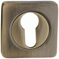 Накладка на цилиндр квадрат. РЕНЦ, бронза античная INET 02 AB