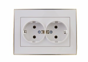 Lezard RAIN роз. СУ 2 мест. бел. с бок. вст. Золото, земля, керамика (корпус PC) 703-0226-127