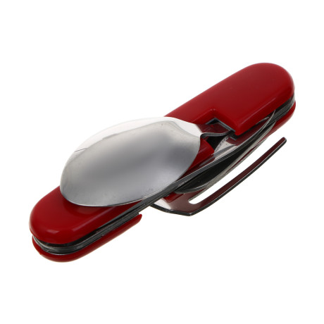 Набор туристический тм РОКОТ, (нож, ложка, вилка, открывалка), нерж. сталь