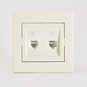 Lezard RAIN роз. телеф. СУ 2 мест. крем (корпус PC) 703-0303-138