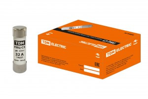 TDM плавкая вставка (предохранитель) ПВЦ-С3 14х51 aR (быстродейств.) 32А (10!) SQ0729-0052