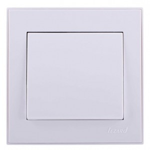 Lezard RAIN выкл. СУ 1 кл. бел. (корпус PC) 703-0202-100