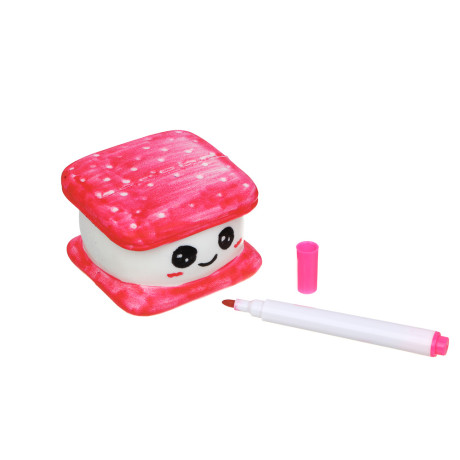 ХОББИХИТ Набор для творчества "Сквиш под раскраску", PU, 7х11х7см, 3 дизайна