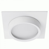 Feron св-к встр. под лампу GX53 белый квадрат IP44 110х110х42 DL505 51103