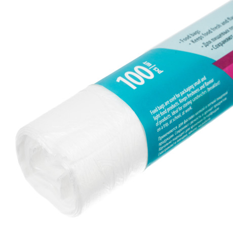 Пакеты для бутербродов, 400 x 260 мм, 100 шт, рулон, Home Palisad