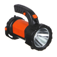 ЕРМАК Фонарь прожектор,1LED+1COB, аккумулятор 2400мАч,USB, 91х137х175 мм, пластик, красный свет