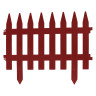 Забор декоративный "Рейка", 28 х 300 см, терракот, Palisad