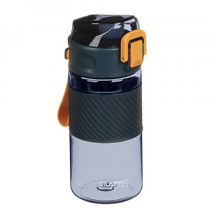 SILAPRO Бутылка спортивная для воды с силиконовым поильником 18,5x8,5см, 500мл, PC, силикон, 2 цвета