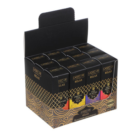 LADECOR Аромамасло Релакс 10мл, 12 ароматов