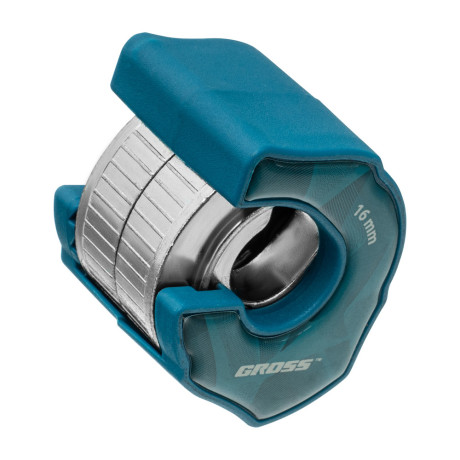 Труборез ладонный "Piranha", 16 мм, 1/2, автоматическая регулировка зажима трубы, трещотка с храповым механизмом, отверстие 1/4 Gross