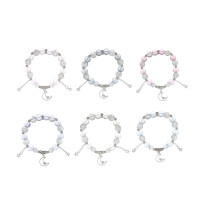 ЮНИLOOK Браслет с декором, d7см, d бусин 1см, 6 цветов, стекло, #3