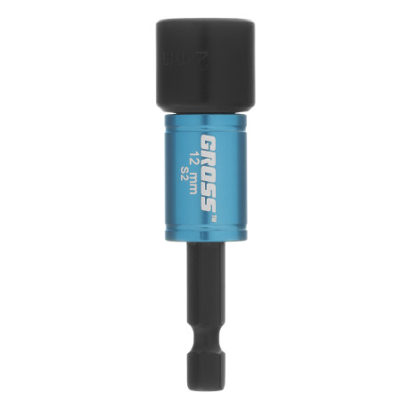 Бита с торцевой головкой, магнит. Nut-Driver, 12 мм, S2 Gross