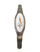 Ручка мебельная 4010-5 бронза 96мм с керамической вставкой