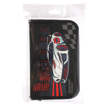 Пенал жесткий прямоуг., 19х11,5см, "Панда/Рэйсинг Тим ", 1 отд., ламинированный картон