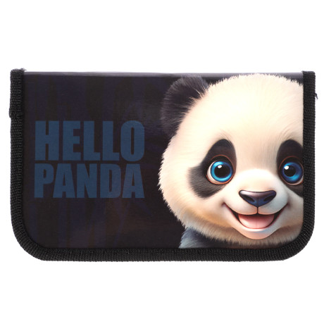 Пенал жесткий прямоуг., 19х11,5см, "Панда/Рэйсинг Тим ", 1 отд., ламинированный картон