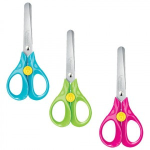 Ножницы MAPED "Security 3D", 130 мм, с блокировкой лезвий, цвет ассорти, блистер, 473110 236899