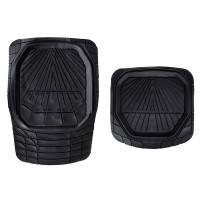 ЕРМАК Набор ковров с высоким бортом 4шт, термопласт, универсальные, черные RAY