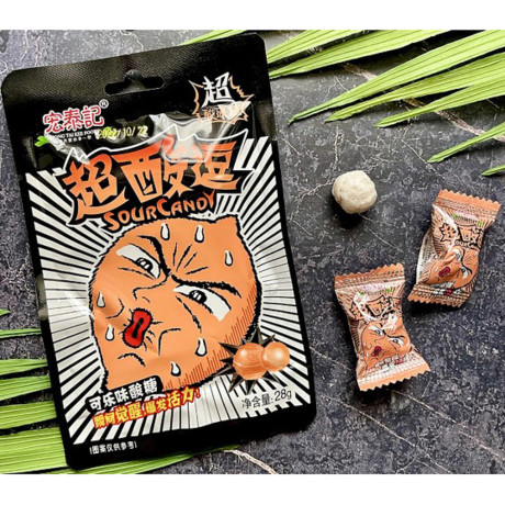 Кислые конфеты HONG TAI KEE, 23 гр, кола