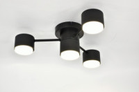 General Люстра 4GX53 50W 450х135 230V черный, металл Стеллар без пульта IP20 662342