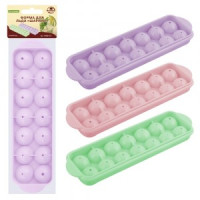 Форма д/льда &quot;Шарики&quot;, 14 ячеек, 24*7*3см (кратность 6шт!!!), пластик YM80-157 Мультидом