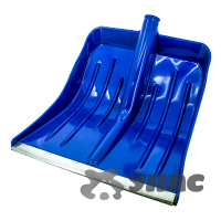 Лопата снеговая пласт с планк 360х420 Малыш ЛЮКС d32 СИНИЙ