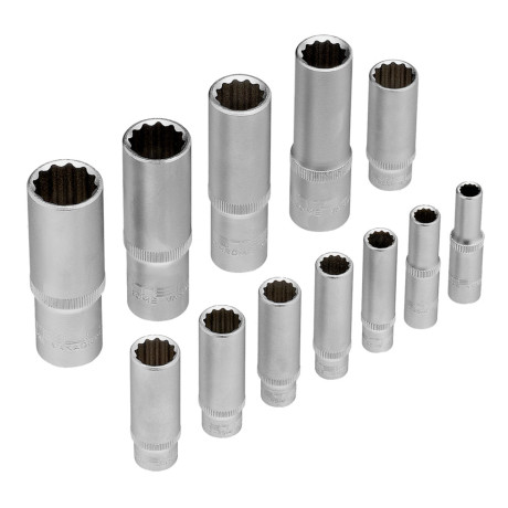 Набор инструментов 1/2", 1/4", CrV, 12 гранные головки, пластиковый кейс, 94 предмета Stels