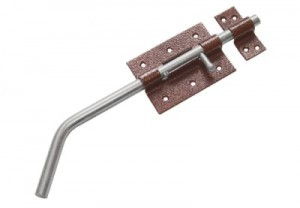 Засов Домарт гаражный ЗГ-300 медь антик. d-13мм10)