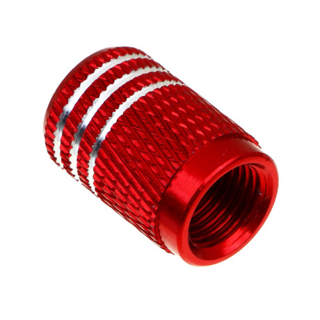 ЕРМАК Набор заглушек ниппеля 4шт. алюминиевый, универсальный, красный