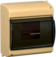 IEK KREPTA 3 корпус пластик. КМПн 2/6 c крышкой 6 мод. наружн. опломб, СОСНА IP30 MKP42-N-06-30-09-S