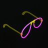 Неоновые очки, ширина очков 15см, пластик, 4 цвета