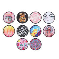 ЮНИLOOK Зеркало карманное, стекло, пластик, d6,8см, 10-12 дизайнов