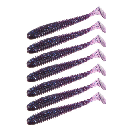 KAIDA Приманка силиконовая ТВИСТЕР 3,5", 9см, 4гр, HT005, 7шт