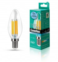Camelion Свеча E14 12W(1115lm) 4500K 4K филамент 96x35 LED12-C35-FL/845/E14 (10!)