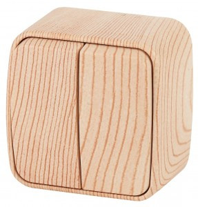 ЭРА Intro Polo выкл. 2 кл. 10А  ОУ, сосна 3-104-11, 3757 (замена на 814804)