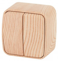 ЭРА Intro Polo выкл. 2 кл. 10А  ОУ, сосна 3-104-11, 3757 (замена на 814804)